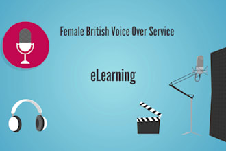 record a professional elearning female vo in english