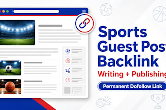 write and publish sports blog guest posts with backlink services