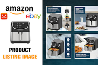 design amazon product listing images and ebc content