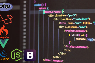 do php laravel codeigniter vuejs and bug fixing