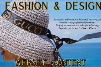 write SEO friendly content for your fashion beauty or retail blog