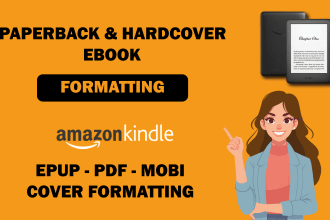do children book illustration, ebook formatting, paperback formatting kdp kindle