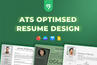 create an ats optimized resume or CV in word, powerpoint