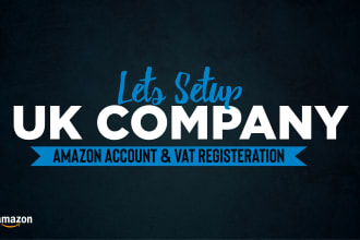 do company registration amazon account and vat