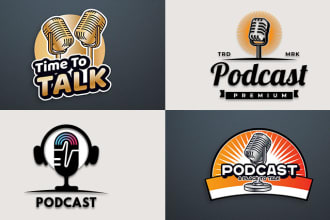 do professional podcast logo design for you