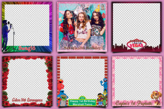 design 360 photo booth overlays