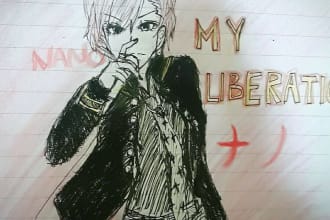 draw anime style fanart, original character