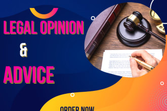 be your lawyer and provide you legal advice