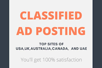 do classified ad posting on top sites of USA and UK