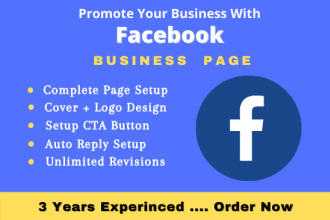 setup, design and optimize your facebook business page