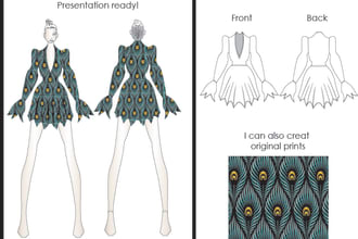 draw clothing design for your fashion tech pack ready for manufacture