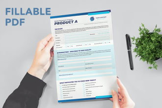 design an interactive and fillable PDF form