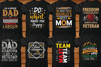 create an awesome typography t shirt design, minimalist design, svg design