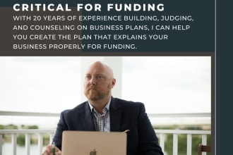 review and give feedback on business plan or financial plan