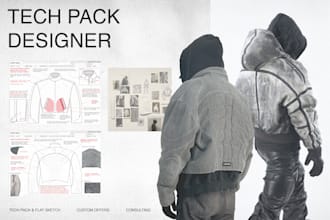 create fashion tech packs ready for manufacturing