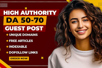 write and publish high da guest post with seo dofollow high authority backlinks
