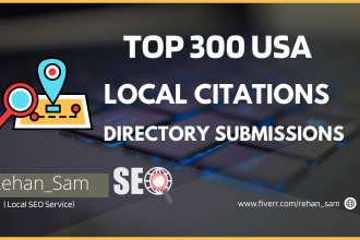 create USA local citations directory submissions google my business local seo