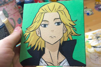 create acrylic canvas art
