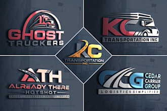 do logistics auto transport and trucking logo