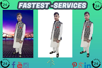 professionally remove background from image, cut out photos
