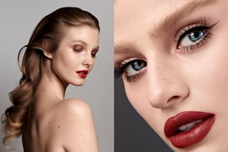 do high end beauty retouch photo