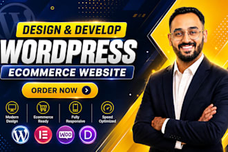 design webshop, woocommerce, ecommerce and elementor store in wordpress