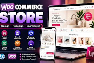 build or redesign your woocommerce wordpress store