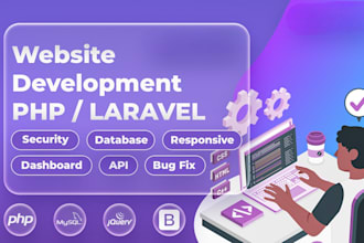 develop full stack web applications with laravel, vuejs, and realtime feature