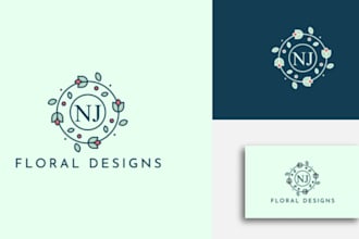 design 3 flat minimalist logo design