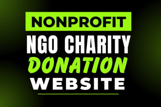 build a nonprofit ngo website and charity website