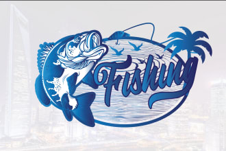 creative a fish logo with unlimited revisions