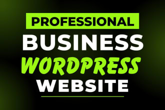 build or customize a wordpress website for your business