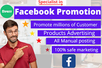 be your facebook marketing manager and promotion specialist in USA