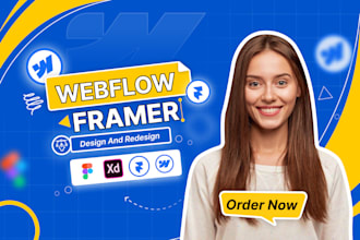 design, redesign webflow website, figma to framer or webflow, framer website