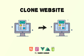 clone any website, make it dynamic, integrate API