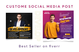design custom social media post ads