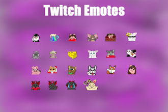 make cute animal emotes for you
