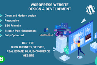 build complex modern and responsive  wordpress website with SEO