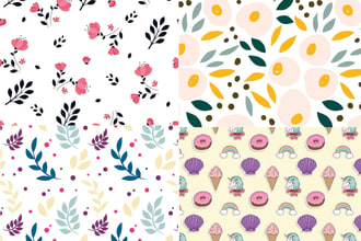 make a creative seamless pattern design just in 5 dollars