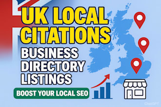 create UK local citation and business directory listings for local SEO