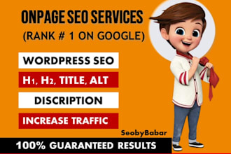 do website onpage SEO and technical optimization service of wordpress site