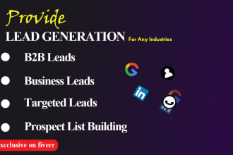 do b2b lead generation and data entry business leads
