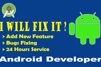 fix bugs and develop android app in android studio for you
