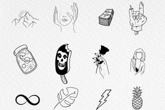 create a minimalistic tattoo design for you