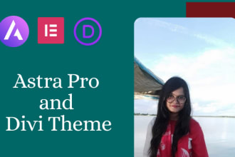 create or customize premium wordpress website with divi theme or astra pro