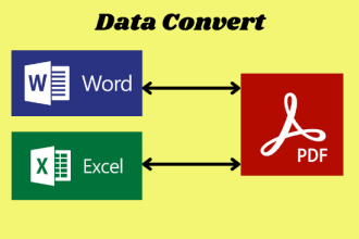 do the fastest manually word or excel file convert to PDF