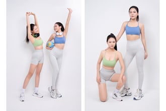 create premium 2 female model photos and 4k videos for your brand campaign