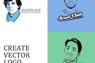 create unique logo from your photo vecctor basic