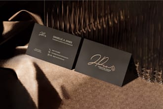 design a professional business card and stationery