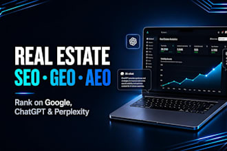do real estate monthly SEO GEO aeo for predictable leads and growth